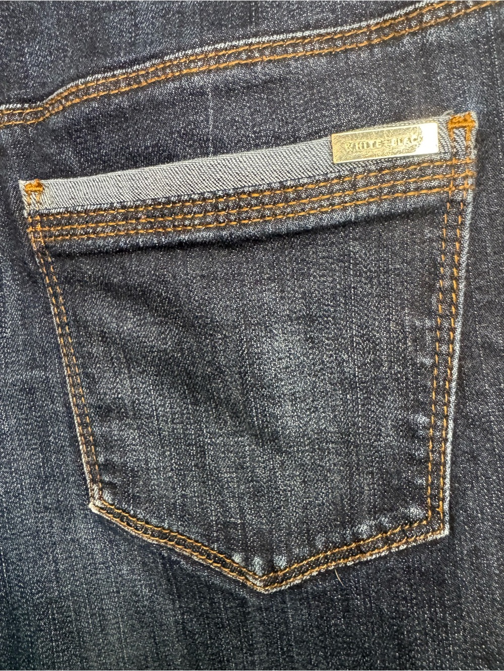 WHBM "The 5" Short" Cuffed Dark Wash Denim Shorts Size 4 - Picture 8 of 10